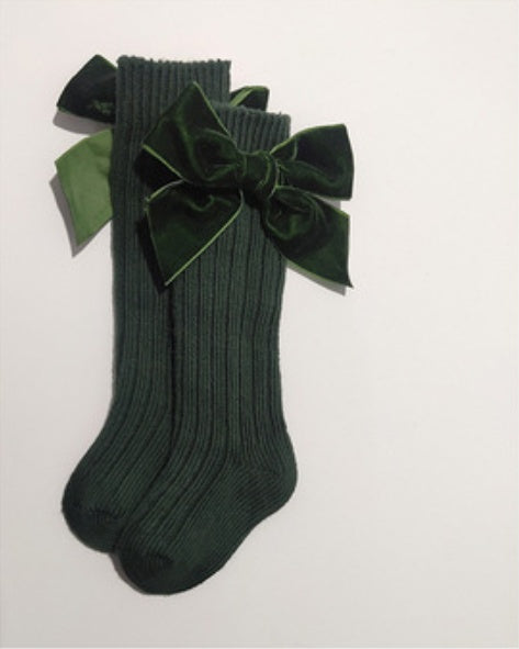 Baby Bow Knit Socks