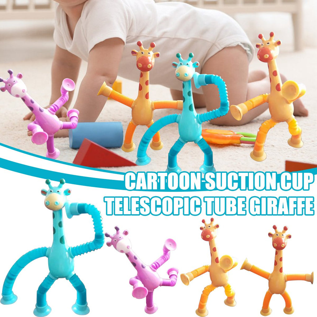 Giraffe Pop-Tube Fidget Toy