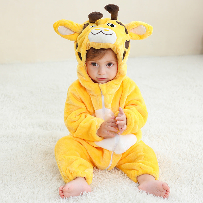 Kids' Flannel Animal Onesie