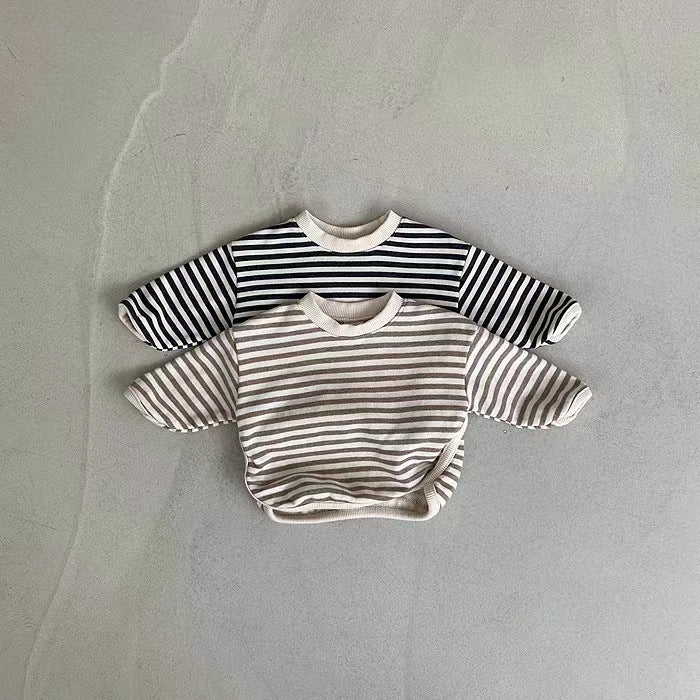 Baby Girl Striped Long-Sleeve Sweater