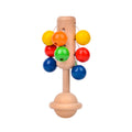 Wooden Rainbow Handbell Rattle