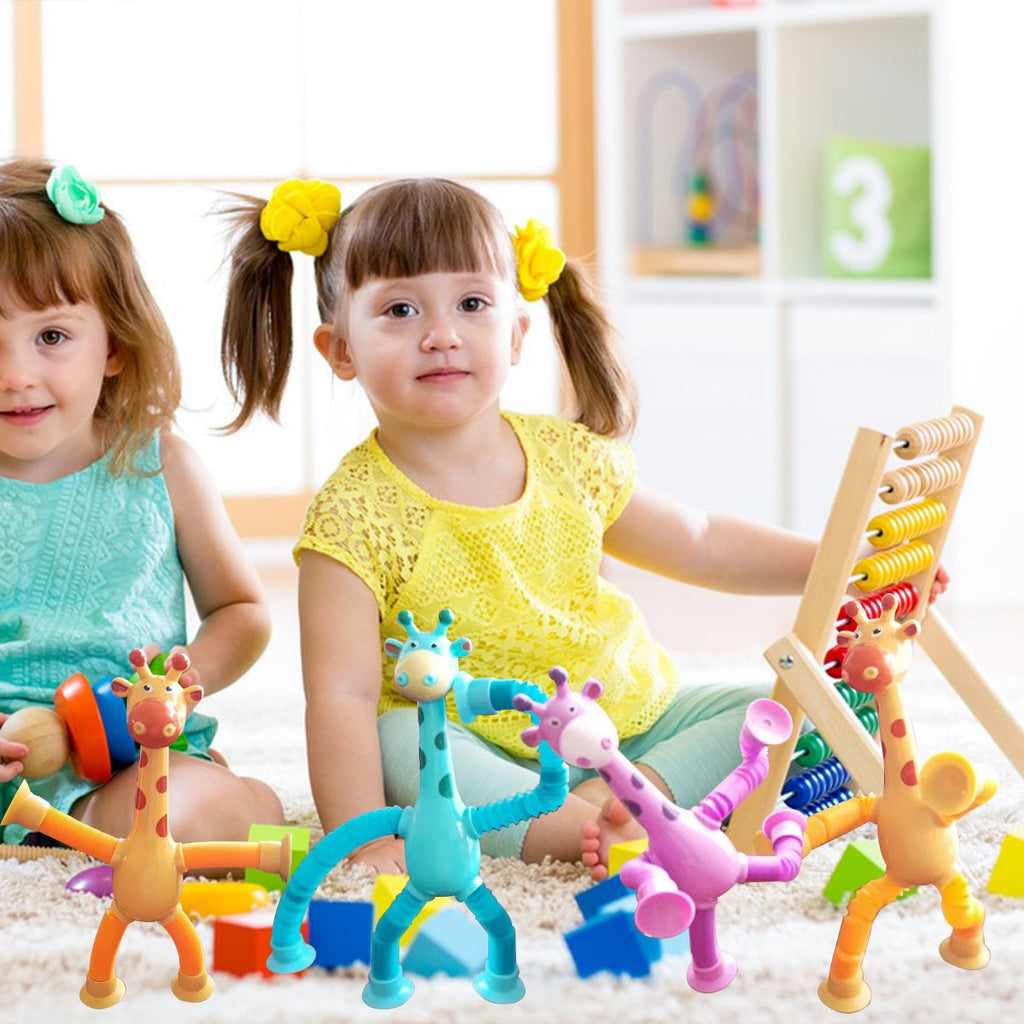 Giraffe Pop-Tube Fidget Toy