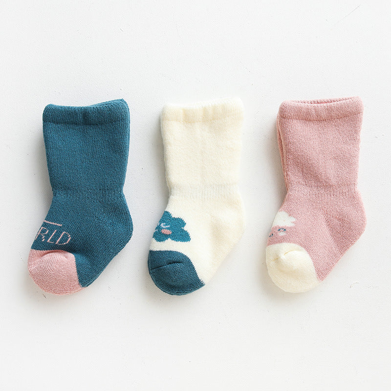 Baby Combed-Cotton Warm Socks