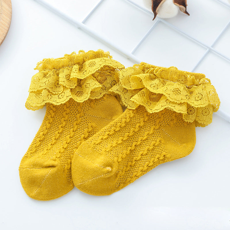 Baby Double-Lace Princess Socks