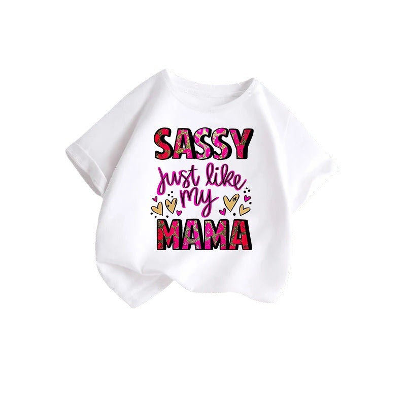 Girls' Round-Neck Print T-Shirt