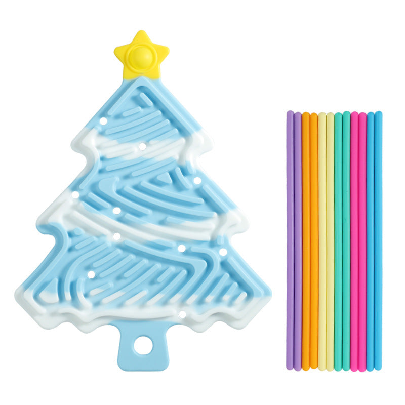 Christmas Tree Pop Fidget Plate