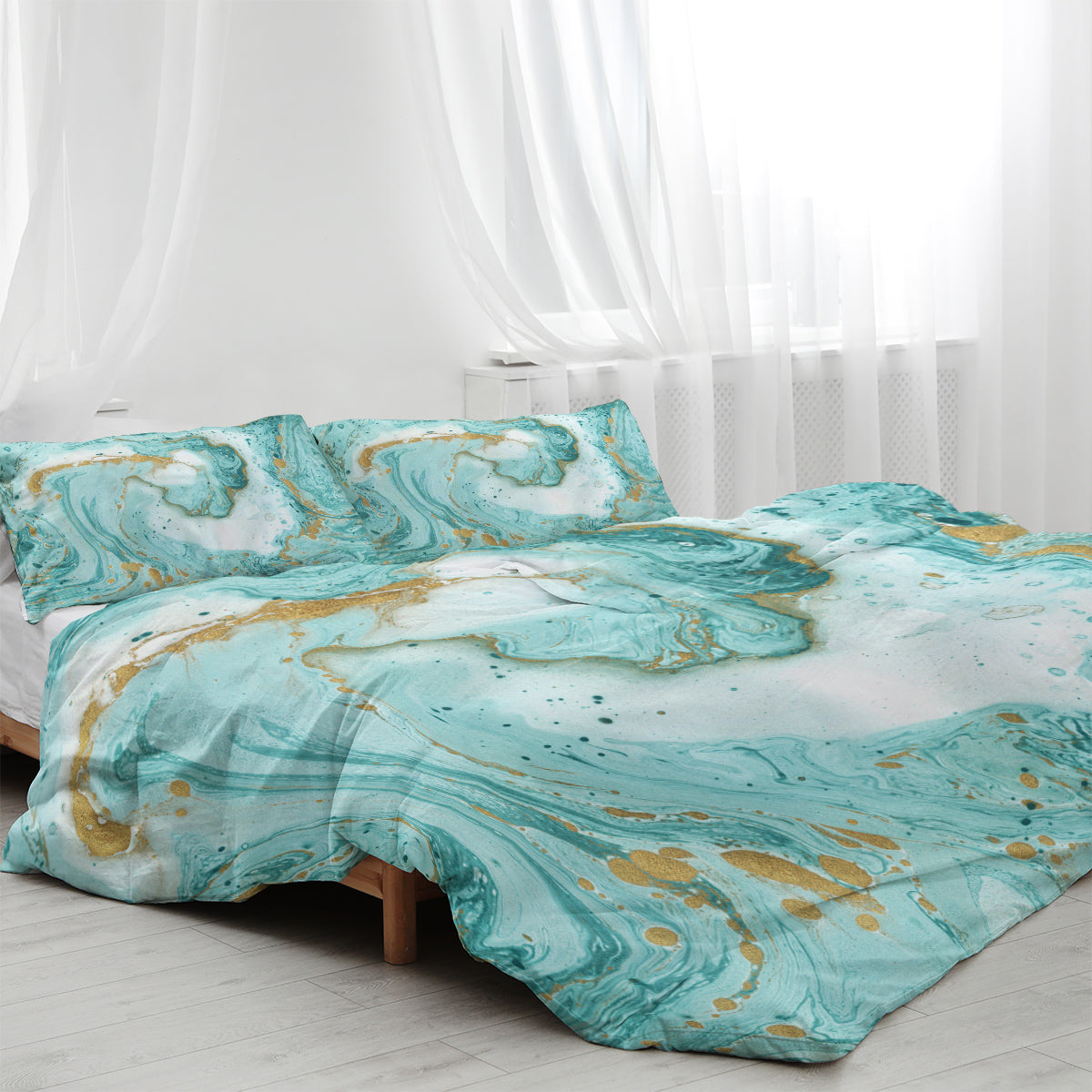 Marble Glitter Duvet Set