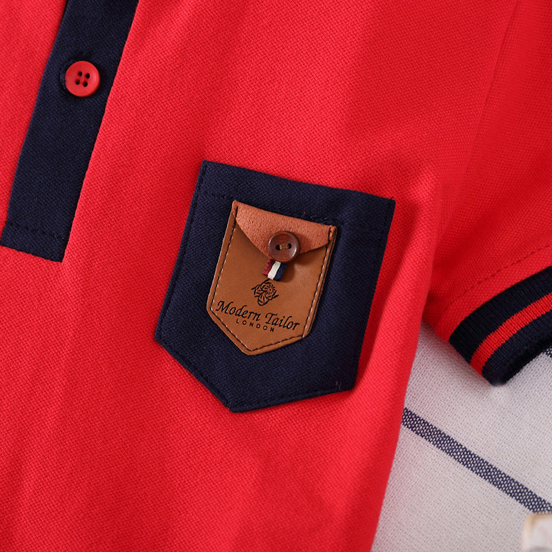 Boys' Solid-Color Cotton Tee