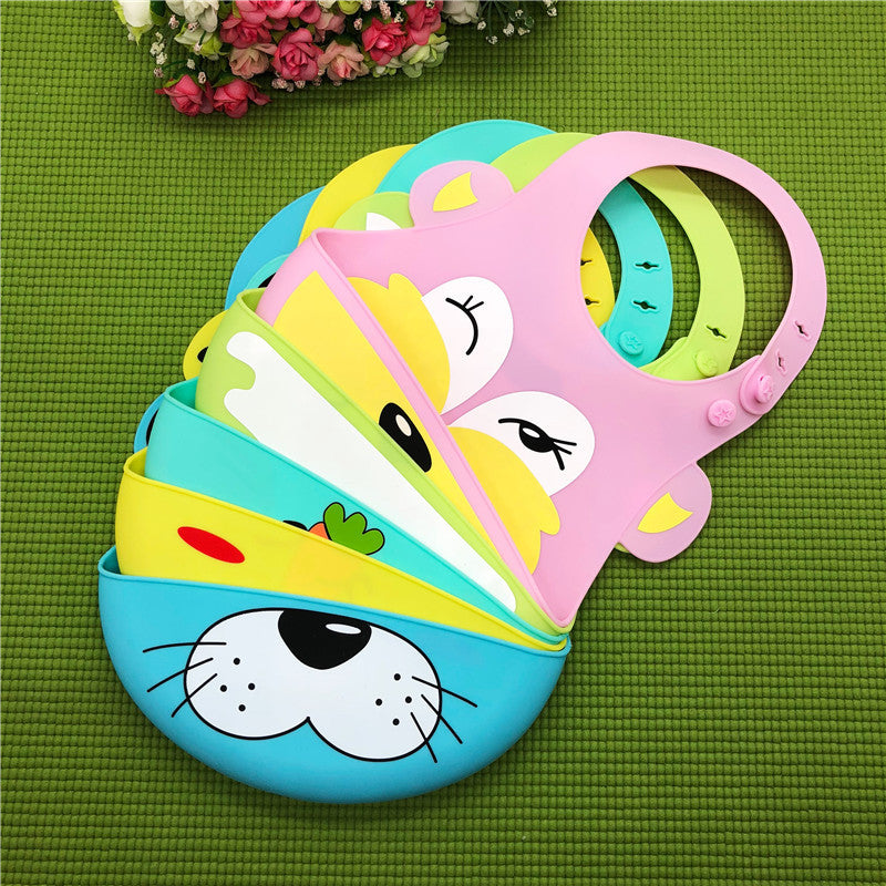 Food-Grade Silicone Cartoon Bib