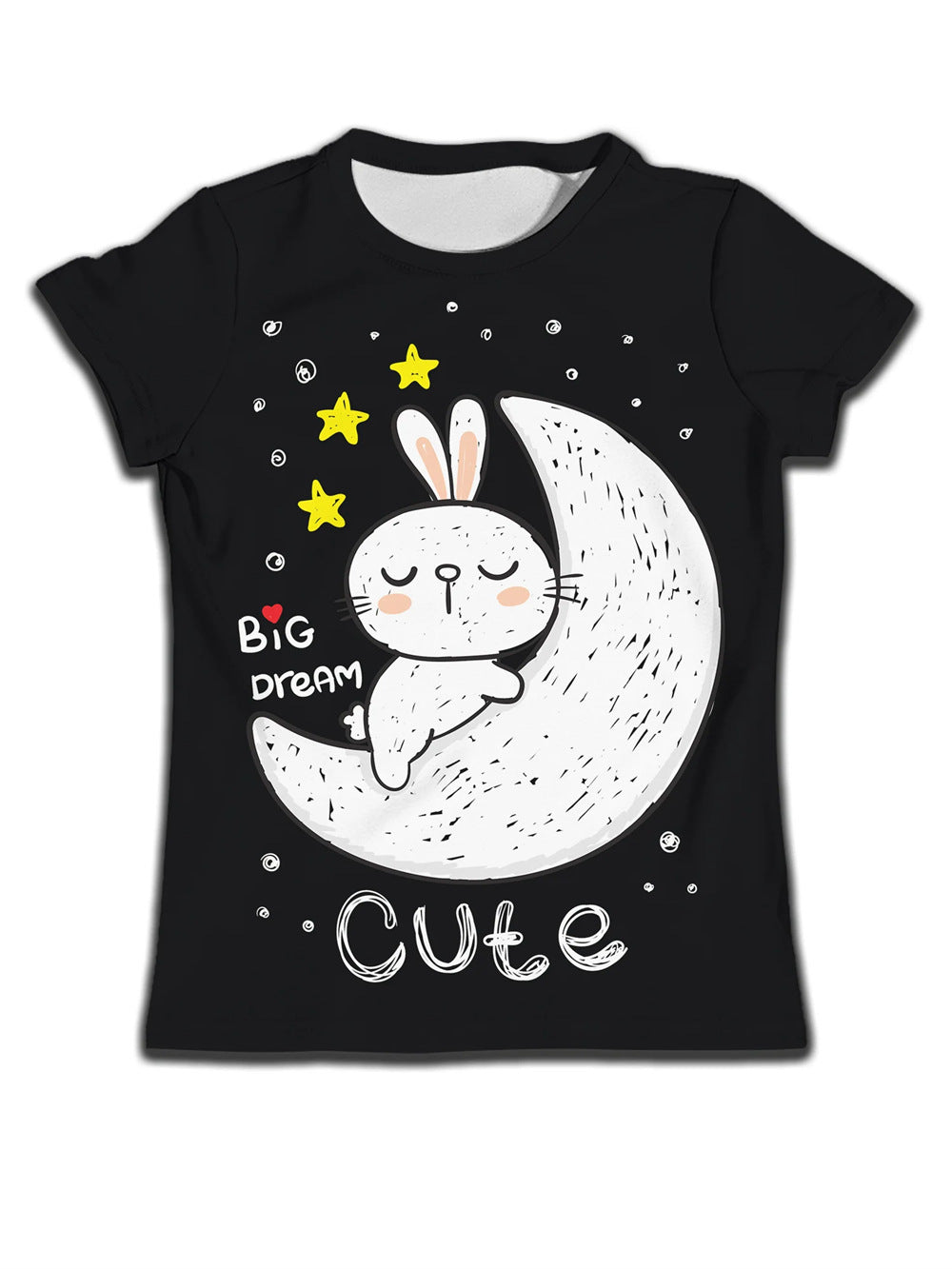 Boys' Cat-Print Casual Tee