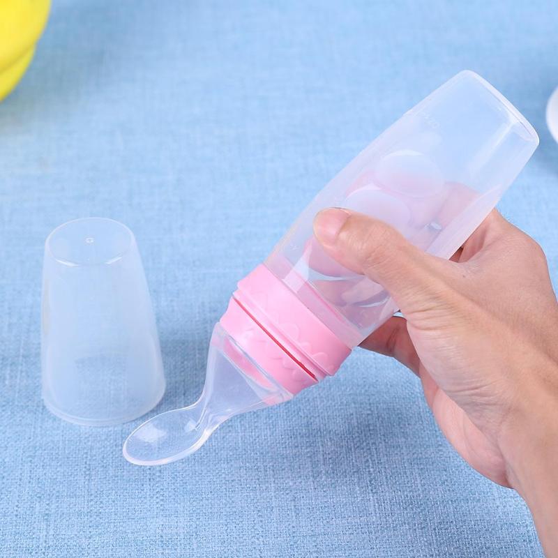 Silicone Squeeze Feeding Spoon