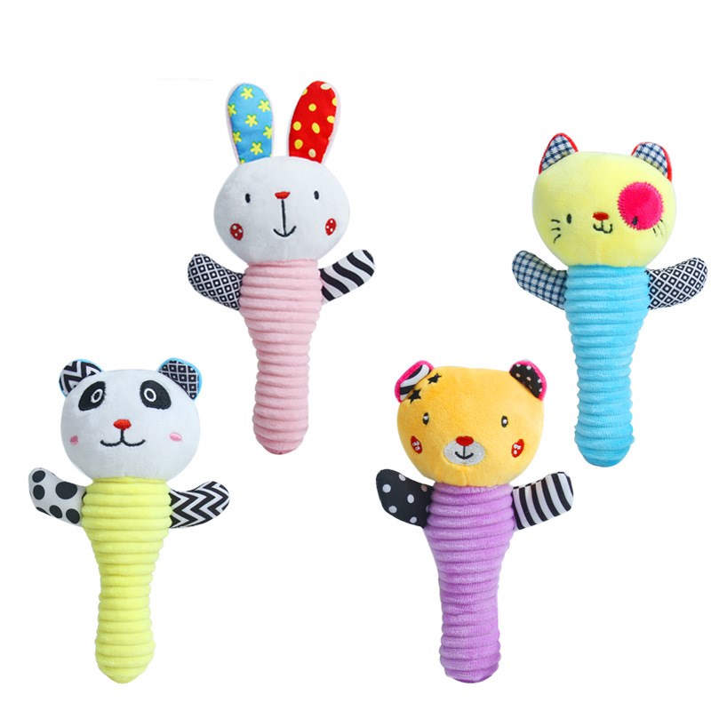 Soft Animal Hand Rattle