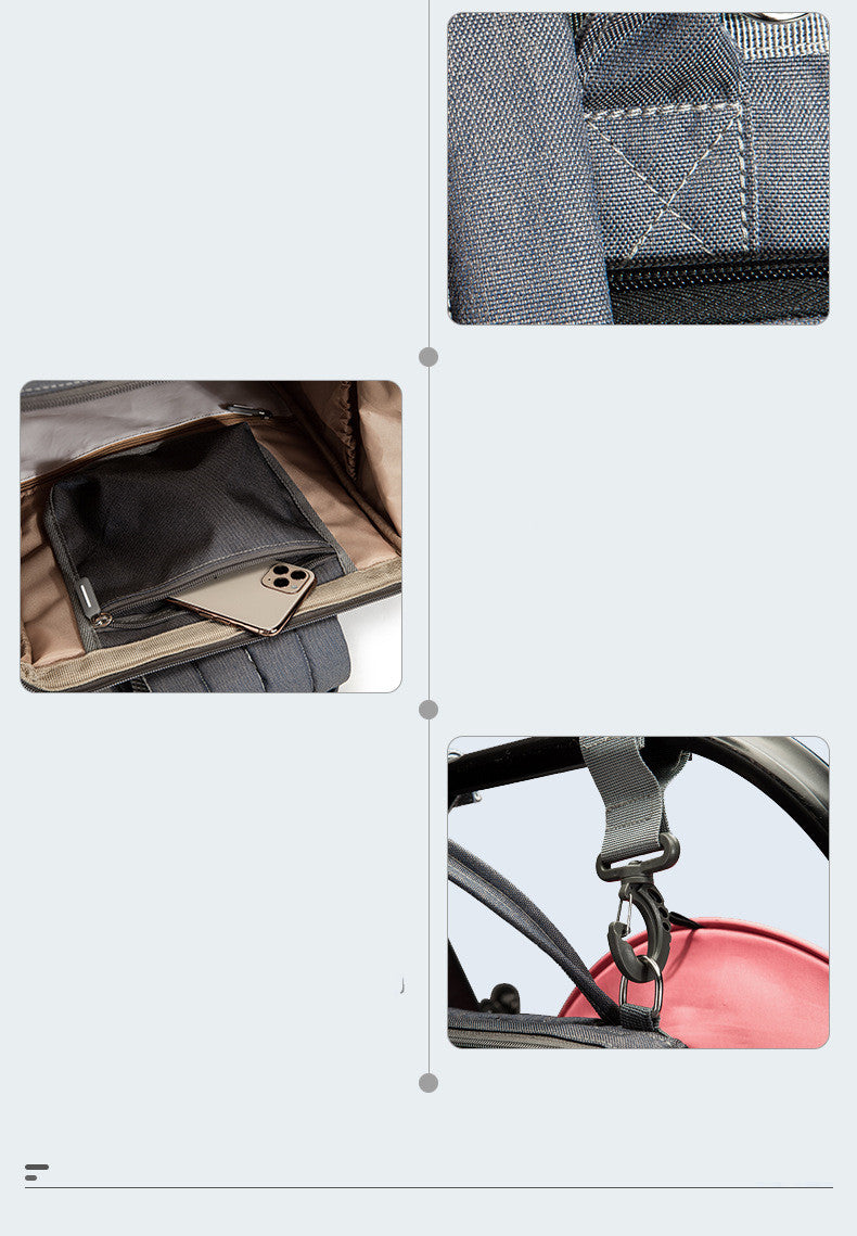 Portable Folding Crib & Diaper Bag