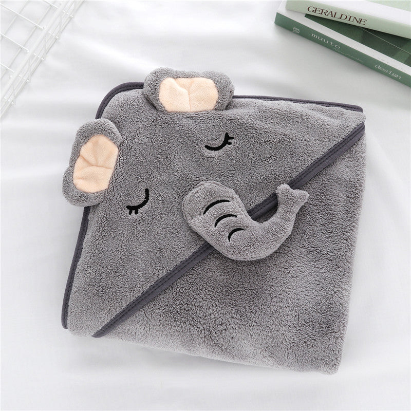 Baby Hooded Swaddle Bath Towel