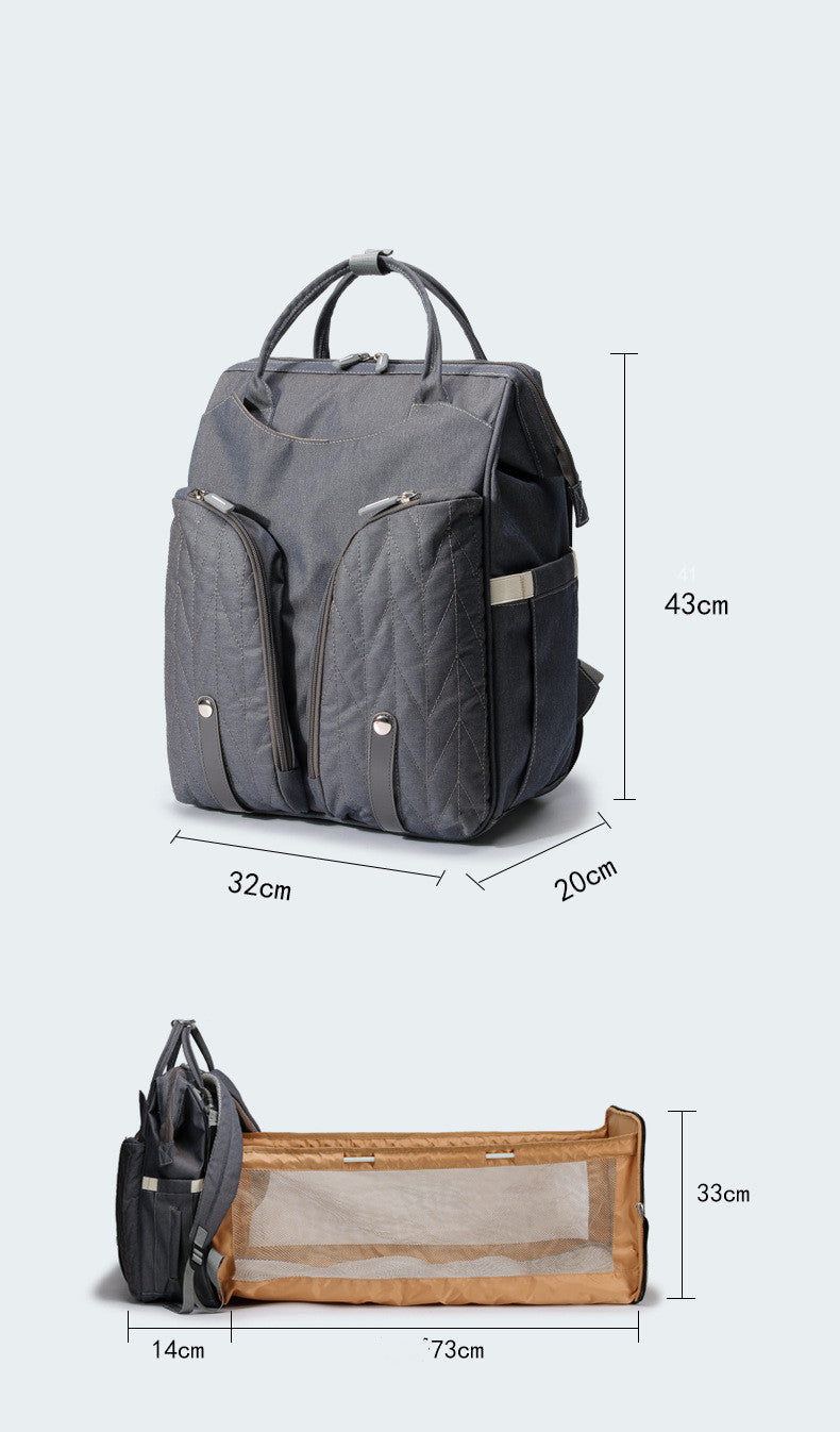 Portable Folding Crib & Diaper Bag