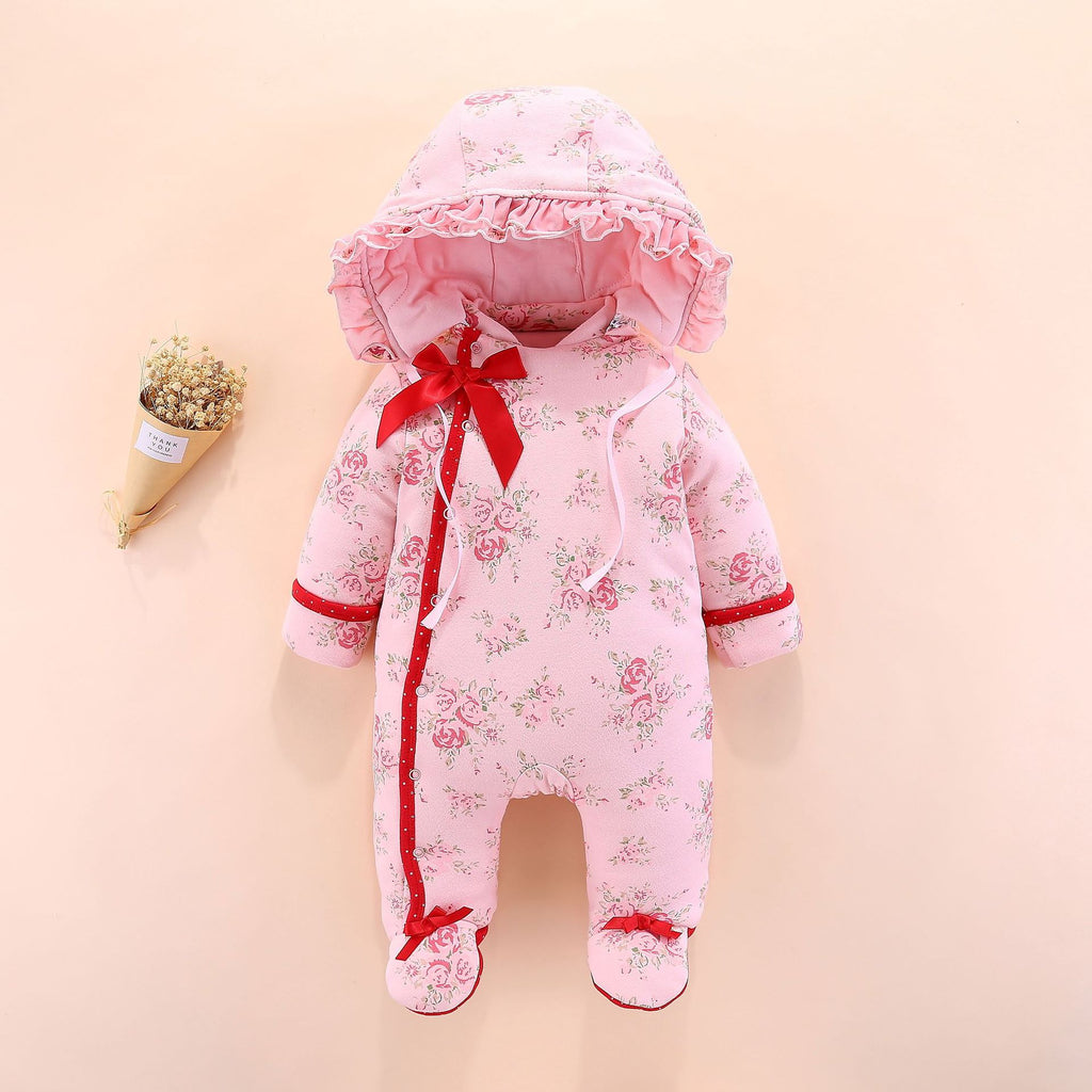 Baby Thickened Detachable-Hood Onesie