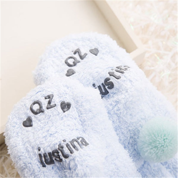 Baby Girl Coral Fleece Rabbit Socks