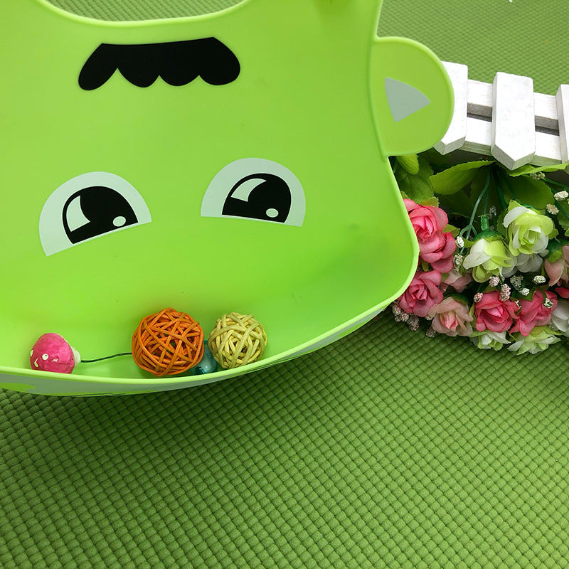 Food-Grade Silicone Cartoon Bib