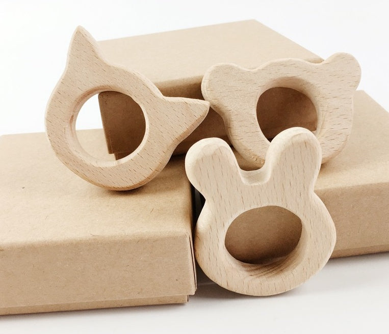 Beech Wood Teether Set (5-Piece)