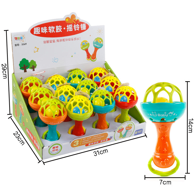 Soft Teether Rattle Stick