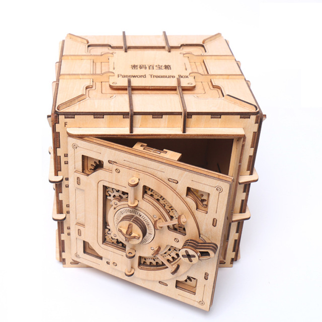 Wooden Puzzle Treasure Box