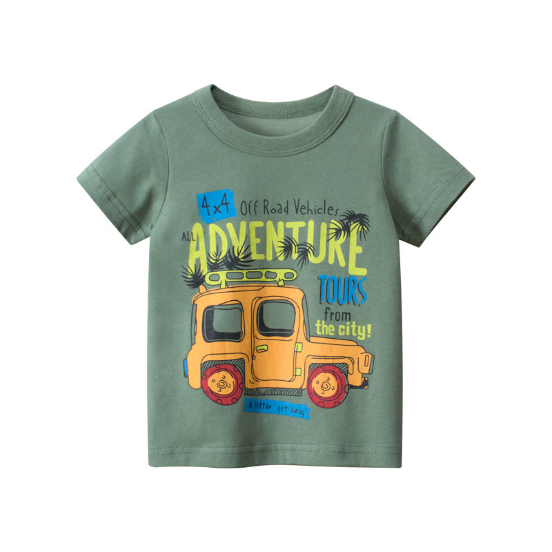 Kids' Round-Neck Cotton Tee
