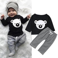 Kids' Koala Top & Striped Pants Set
