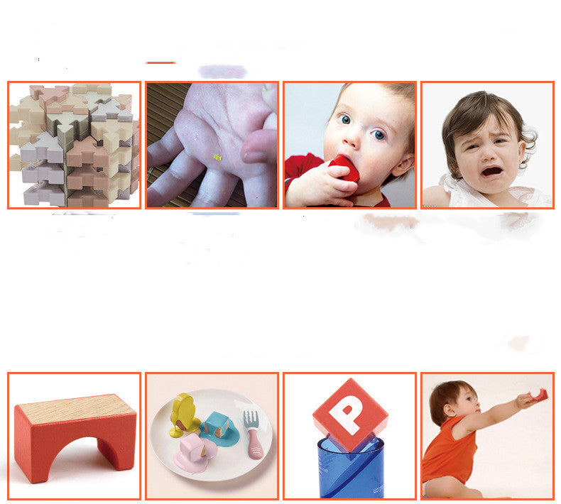 Wooden Building Blocks Set