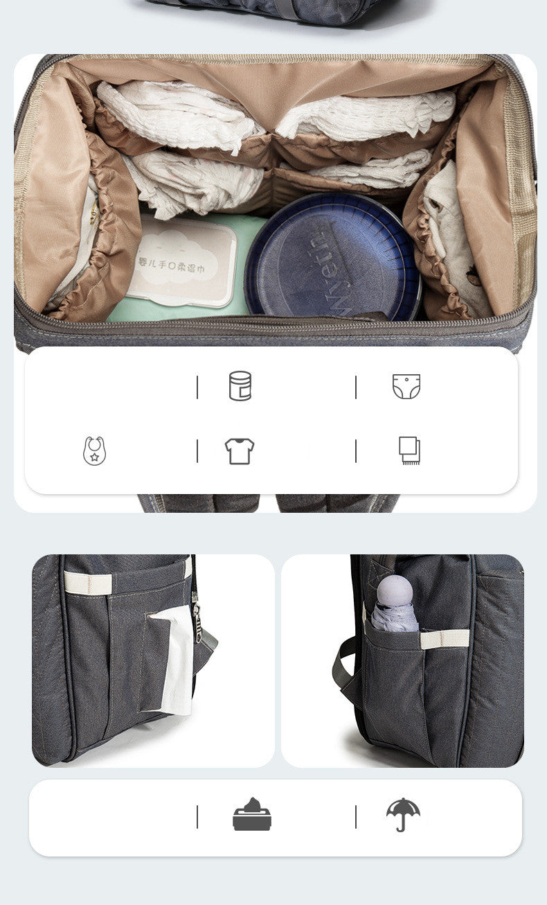 Portable Folding Crib & Diaper Bag