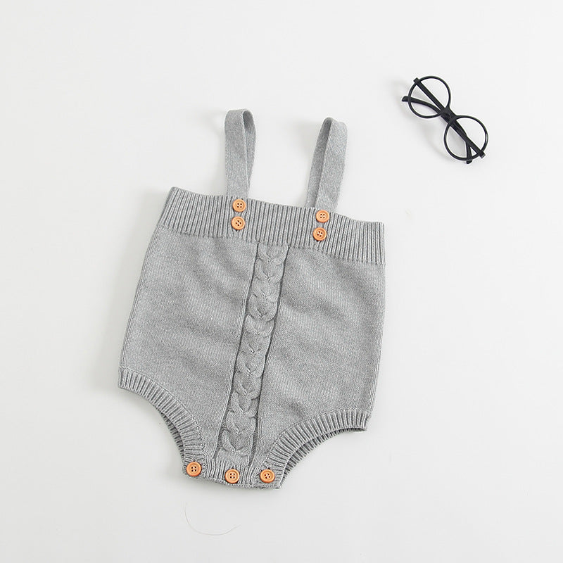 Baby Knitted Sleeveless Onesie