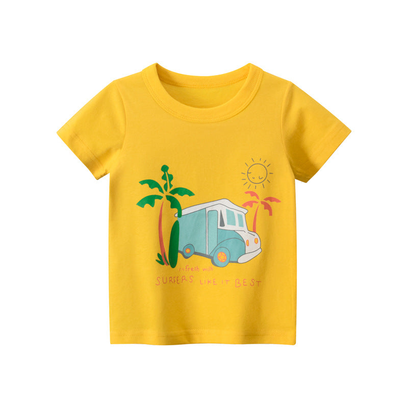 Kids' Round-Neck Cotton Tee