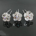 Floral Crystal Hair Clip