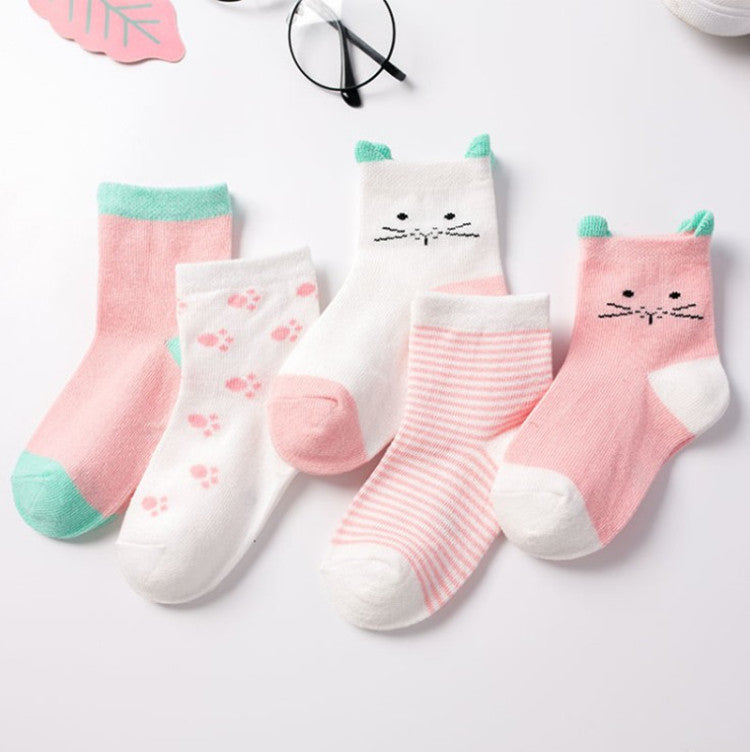Kids' Cotton Jacquard Socks