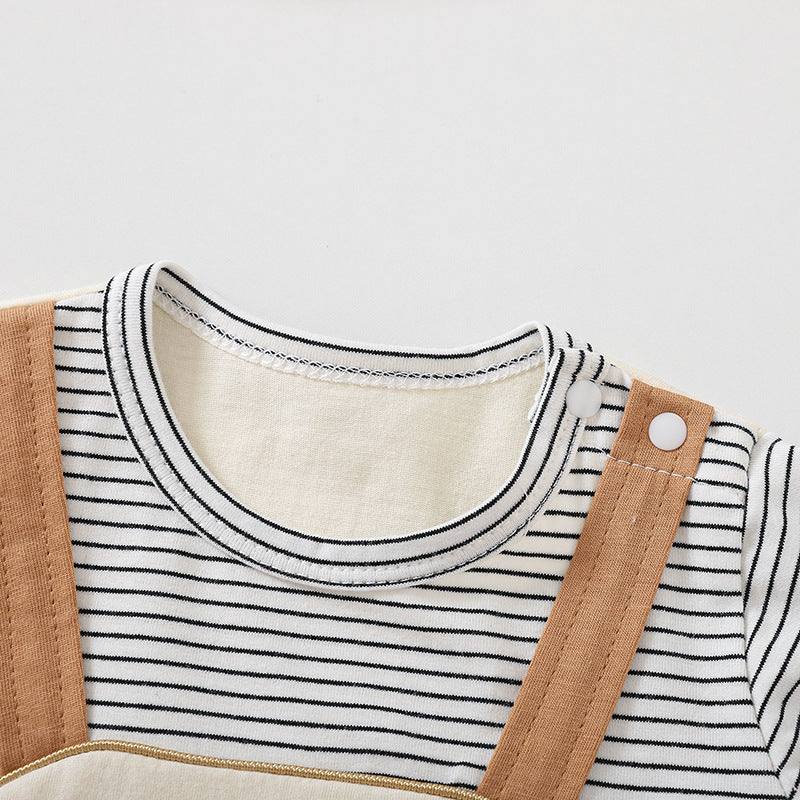 Baby Bear-Print Short-Sleeve Romper
