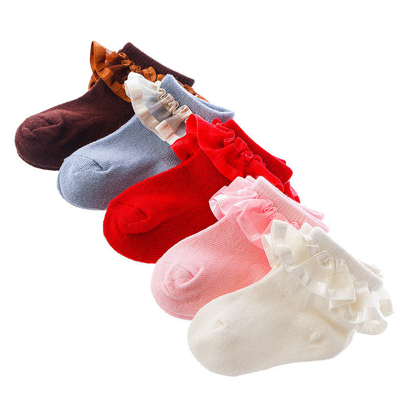 Girls' Lace Princess Socks