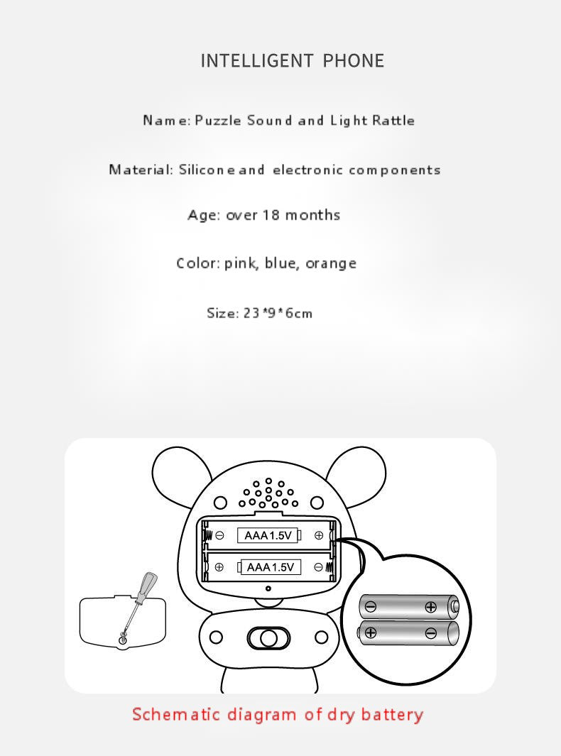Light & Sound Sensory Rattle