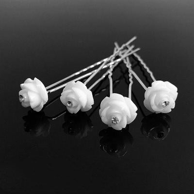Floral Crystal Hair Clip
