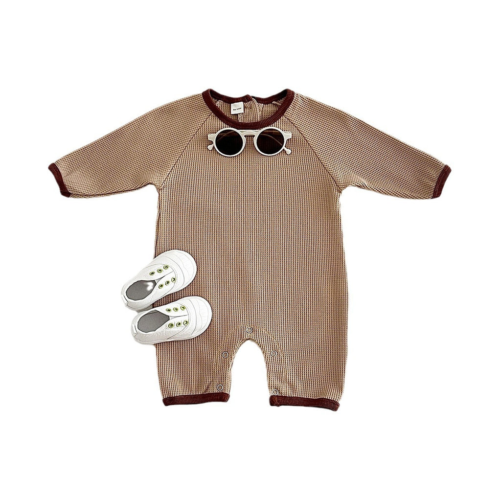 Newborn Waffle Short-Sleeve Romper
