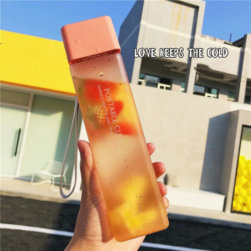 Square Leak-Proof Travel Water Bottle