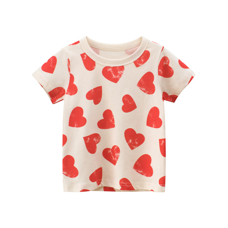 Baby Girl Printed Cotton T-Shirt