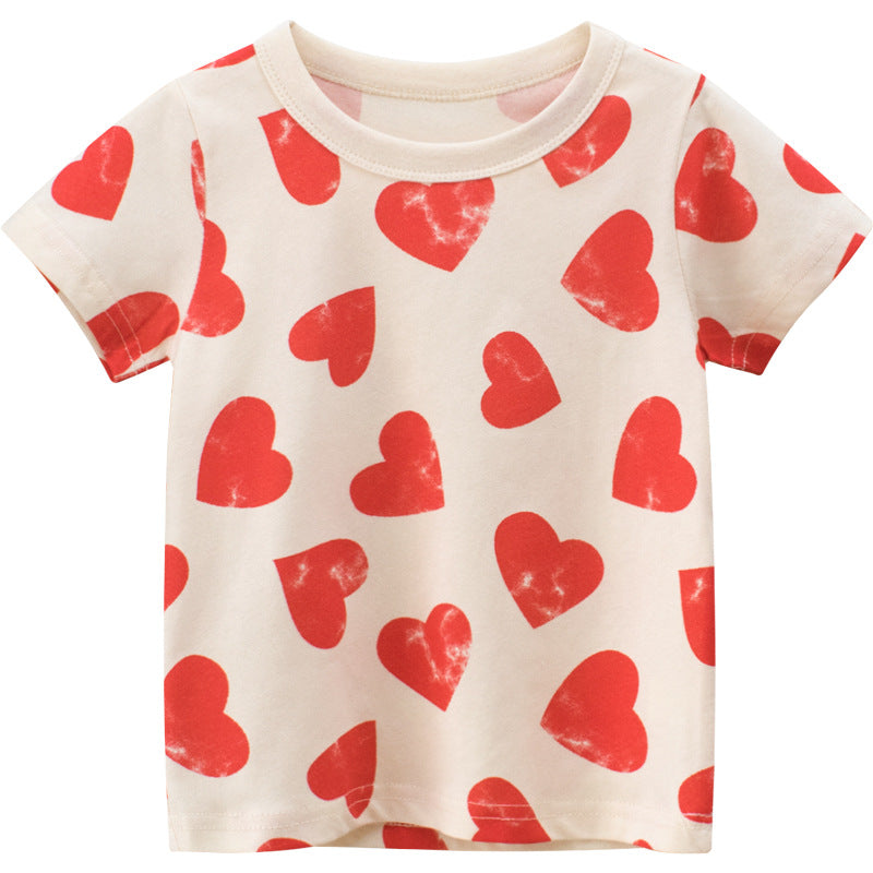 Baby Girl Printed Cotton T-Shirt