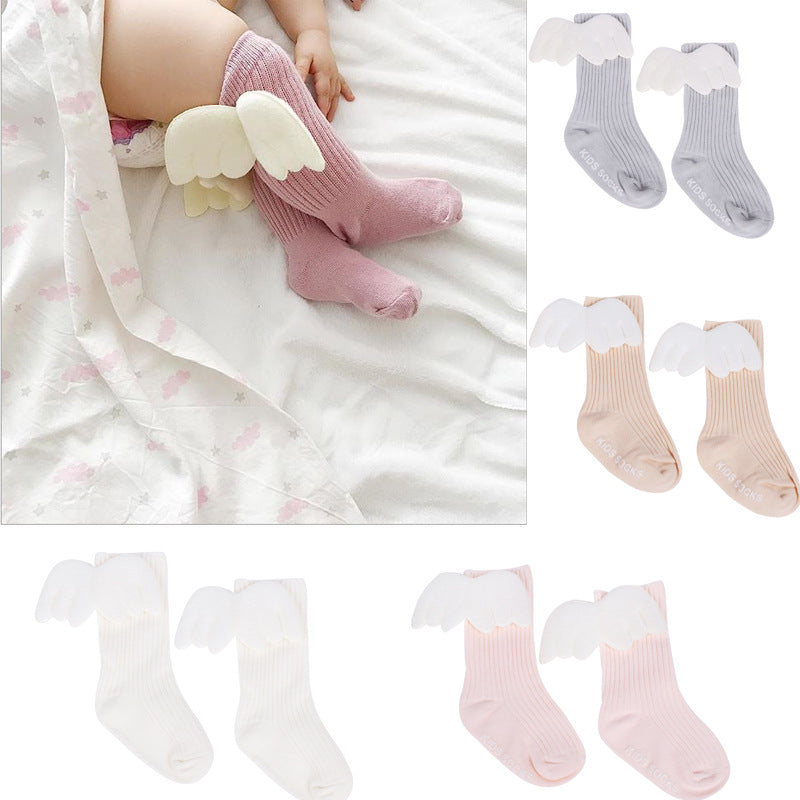 Baby Angel-Wing Cotton Socks