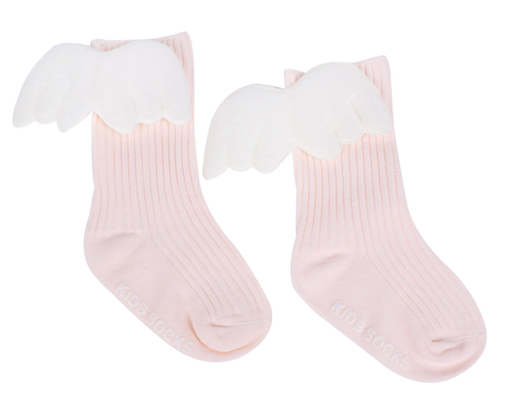 Baby Angel-Wing Cotton Socks