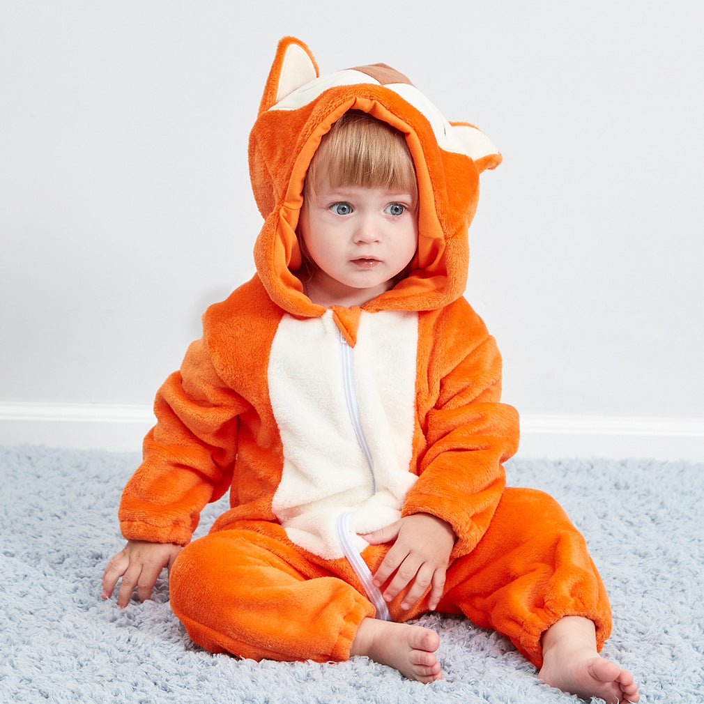 Baby Flannel Zip Onesie