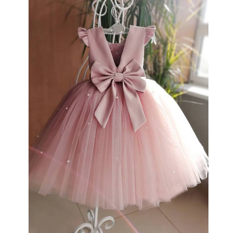 Girls' Cotton Flower Girl Dress