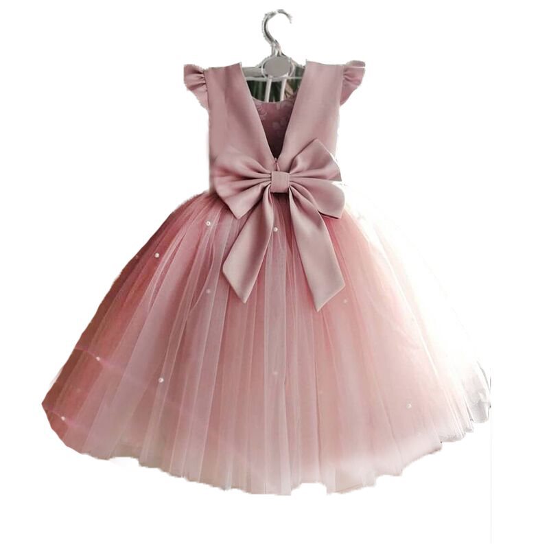 Girls' Cotton Flower Girl Dress