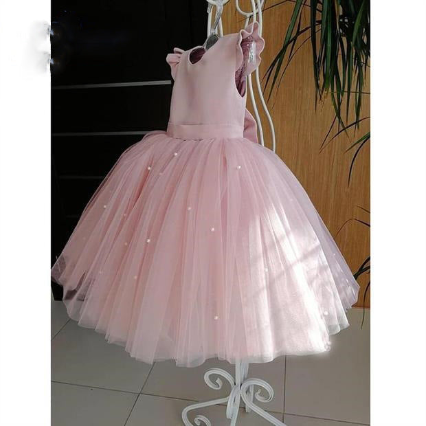 Girls' Cotton Flower Girl Dress