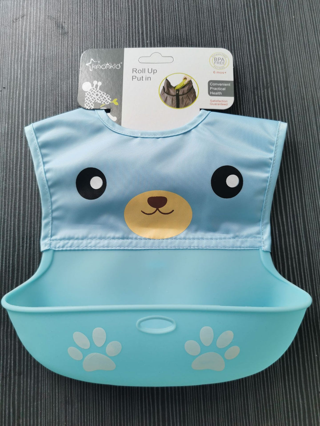 Easy-Wipe Silicone Baby Bib