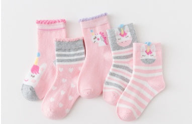 Kids' Combed-Cotton Tube Socks