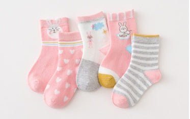 Kids' Combed-Cotton Tube Socks